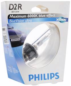Лампа ксенон Philips D2R Blue Vision ultra (85126BVUS1) 6000К, ГЕРМАНИЯ (1 шт.)